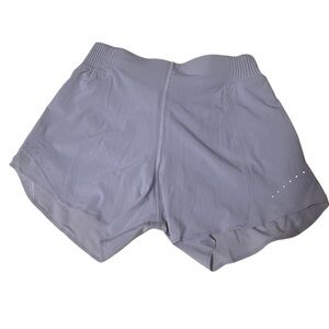 lululemon athletica Light Gray Athletic Shorts Sz 4 Excellent Condition